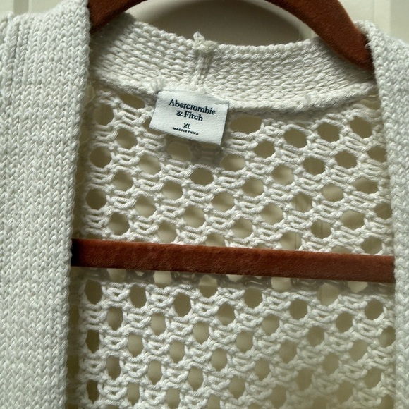 Abercrombie and fitch open weave cardigan size XL - Picture 2 of 2